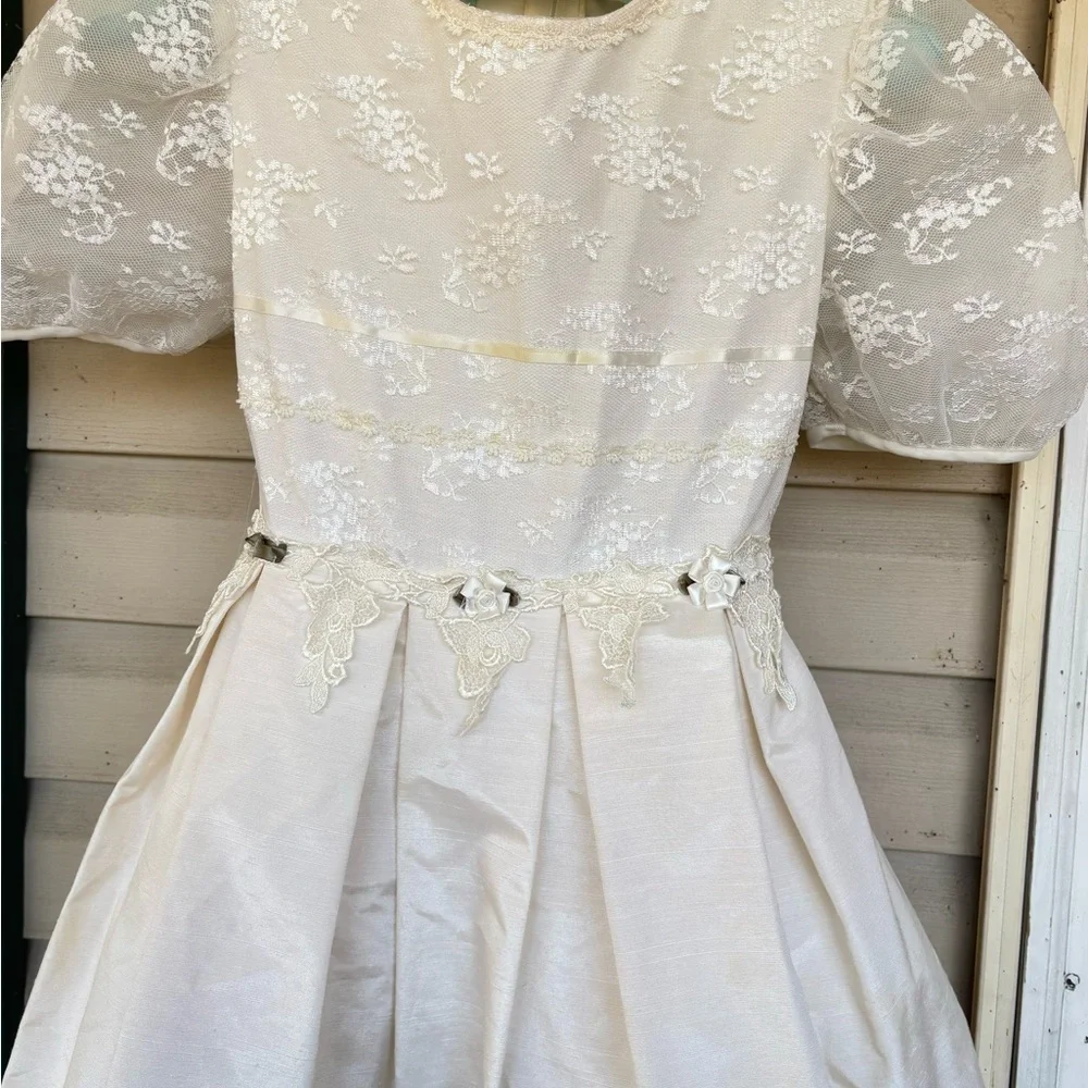 Vintage Bonnie Jean New York Girl's Wedding Flower Girl Bridesmaid Dress